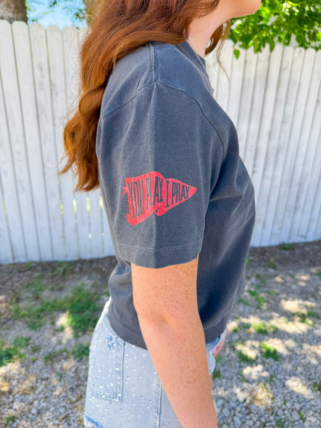 Heath Hawks Tee - Charcoal