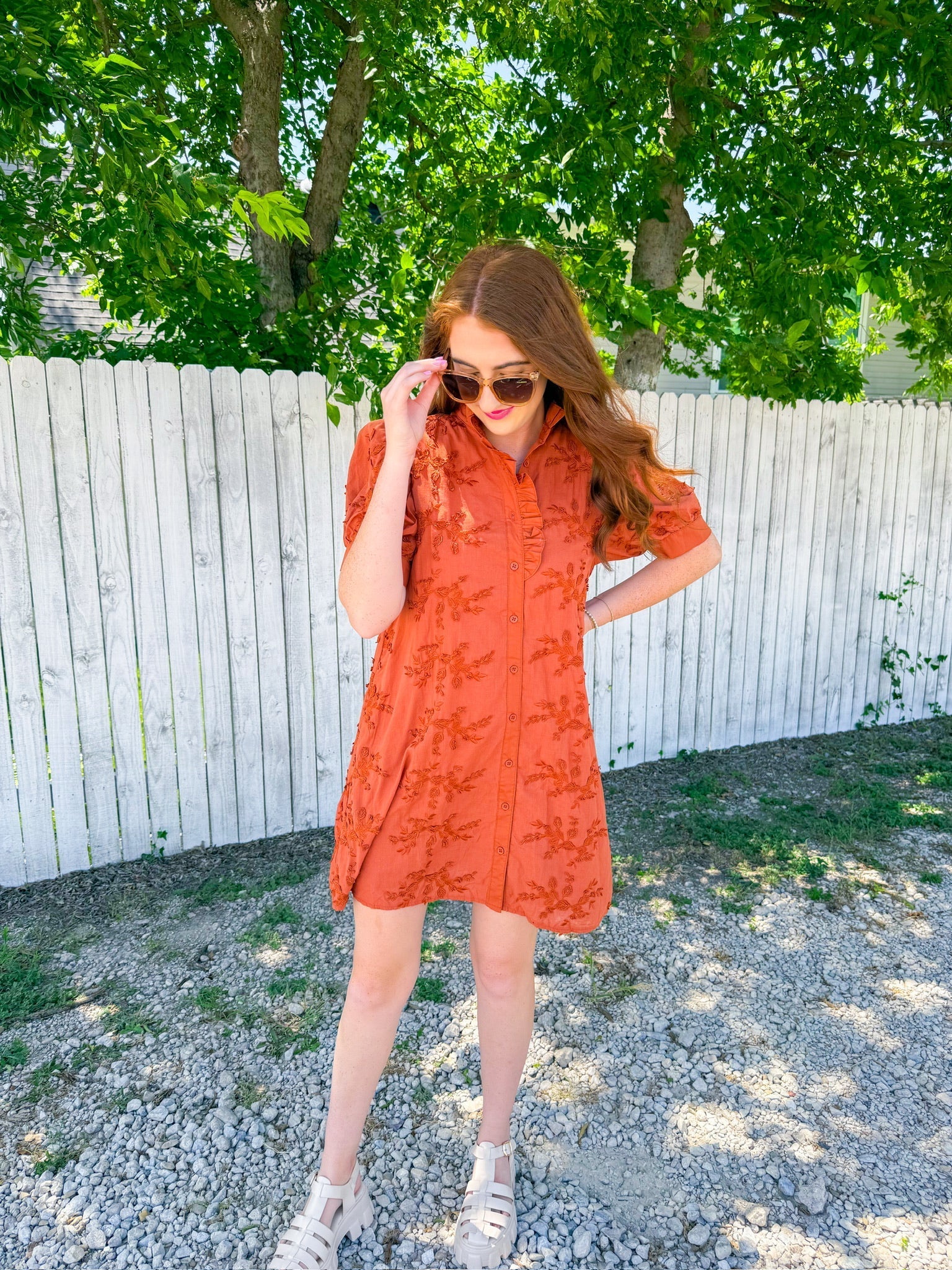 All The Feels Mini Dress - Caramel
