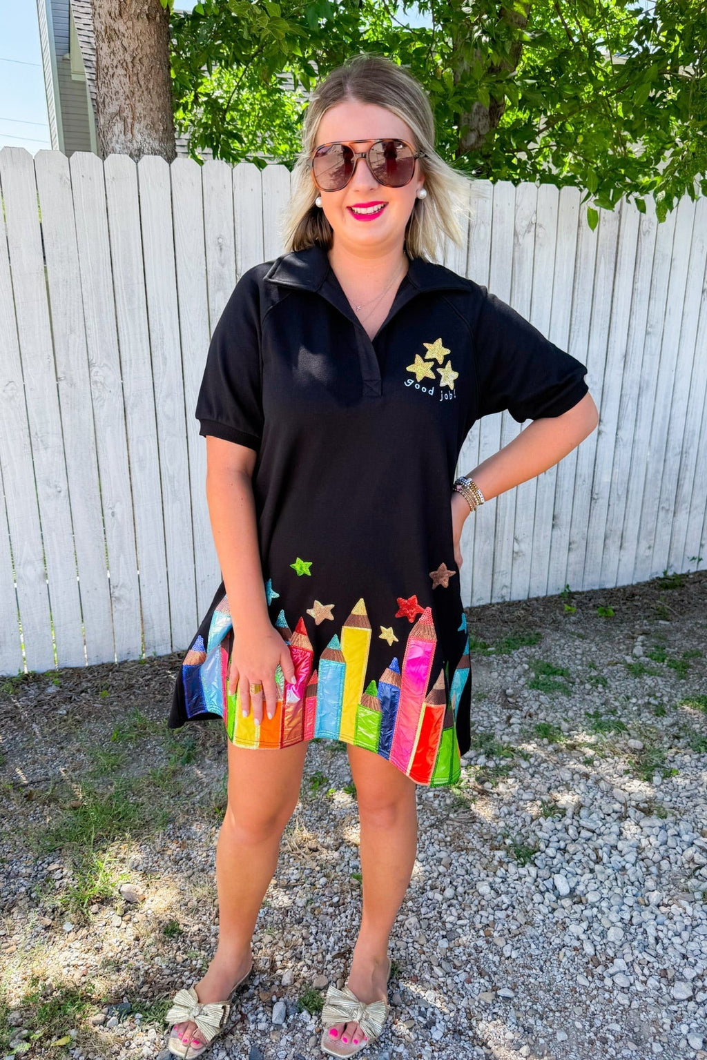 Pencil Mini Dress - Black