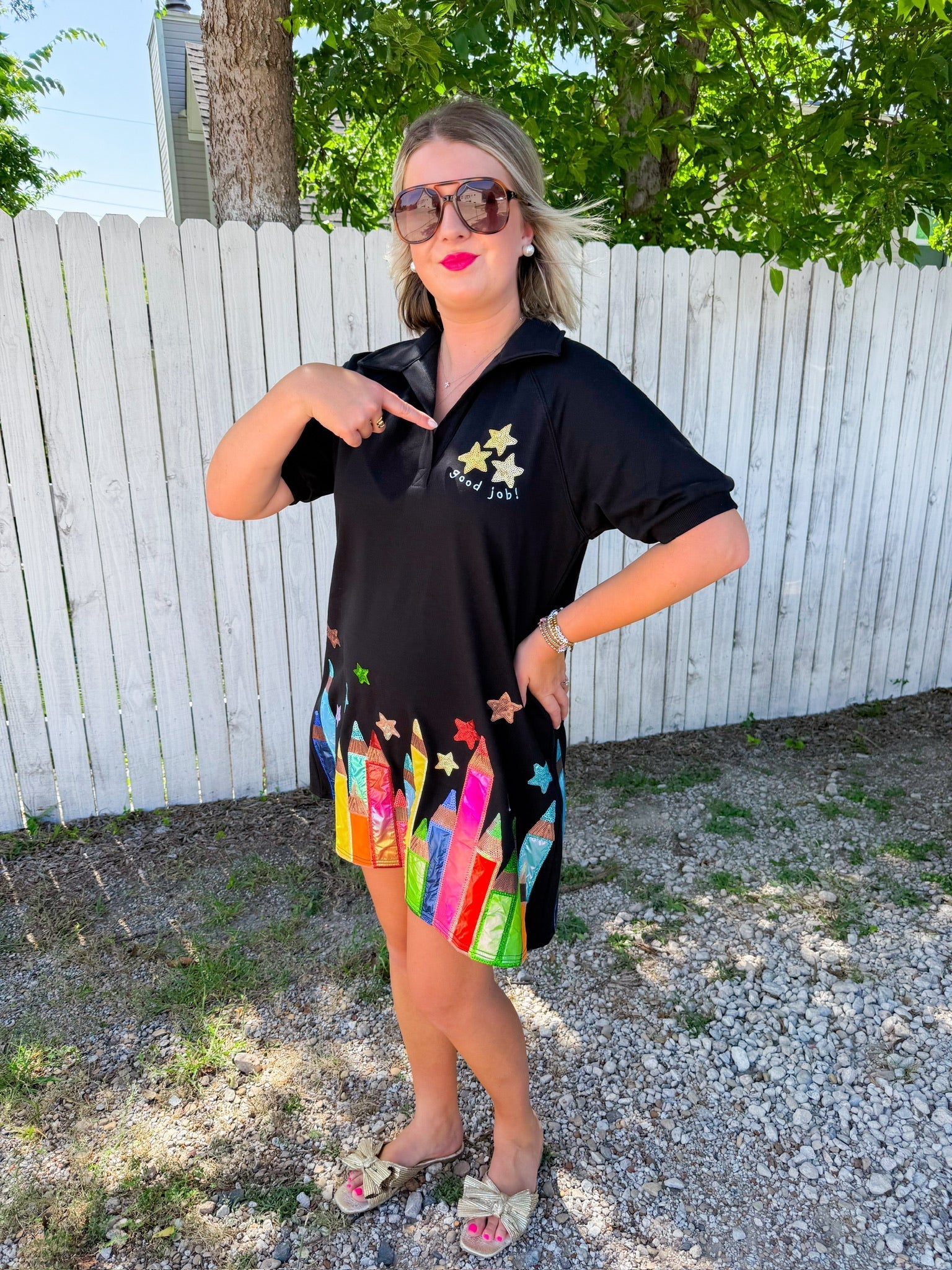 Pencil Mini Dress - Black