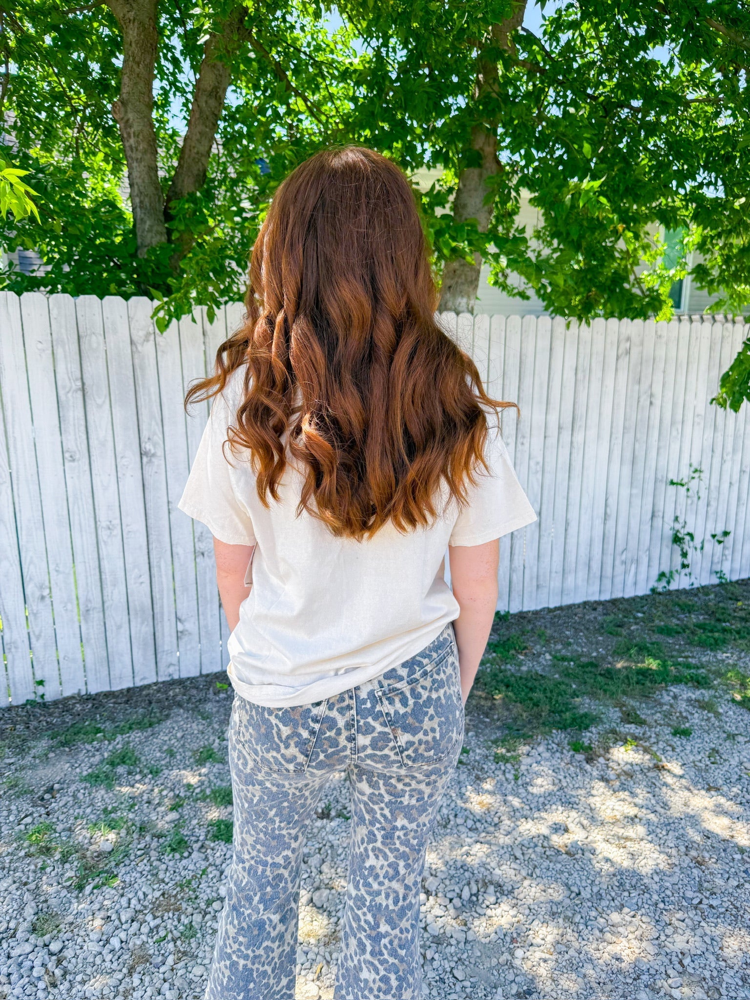 Texas Tech Helmet Tee - Off White