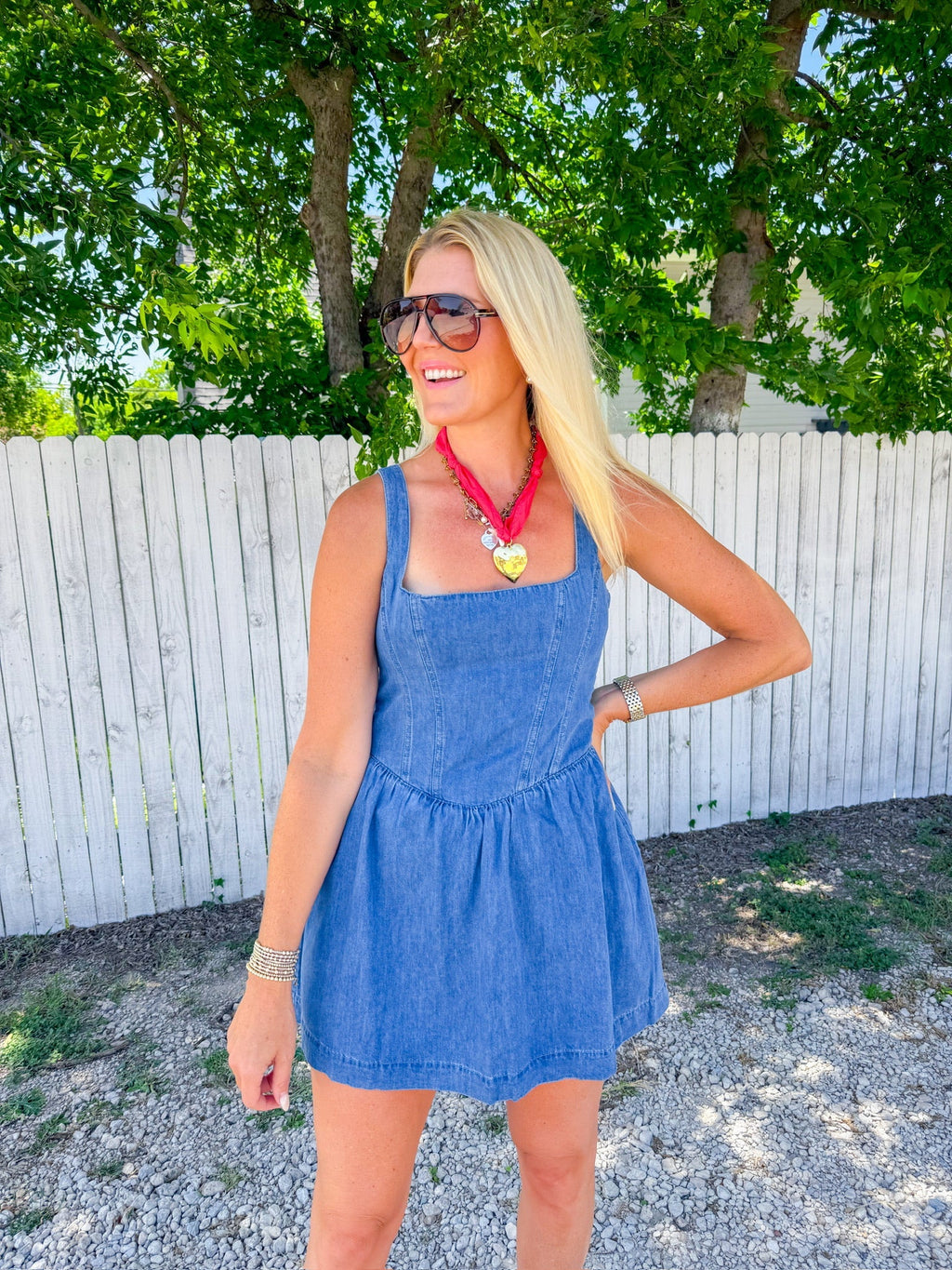 Corset Mini Dress - Dark Indigo