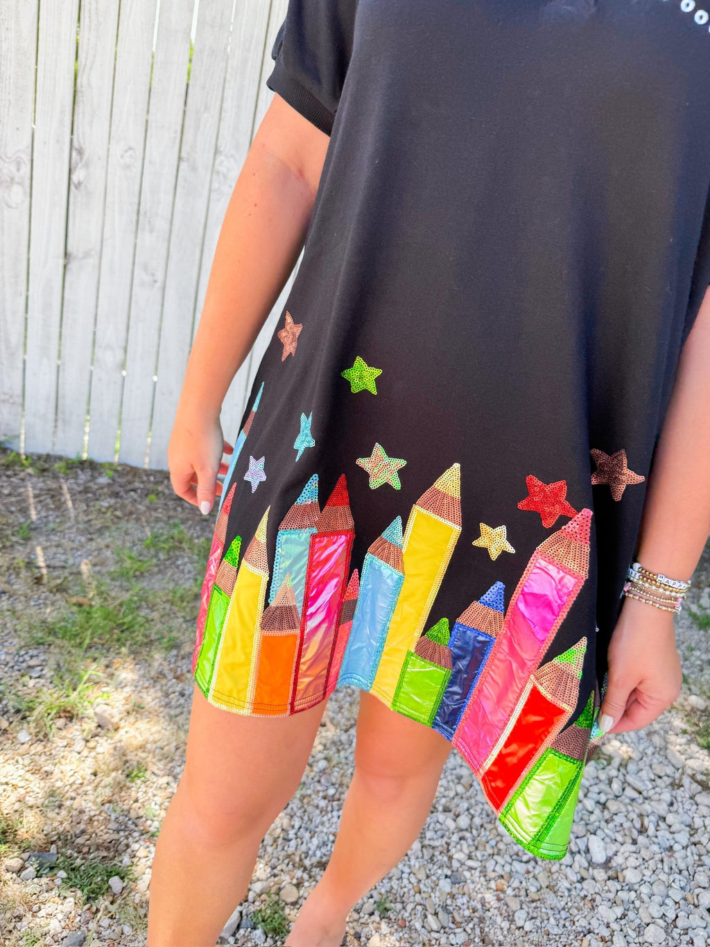 Pencil Mini Dress - Black