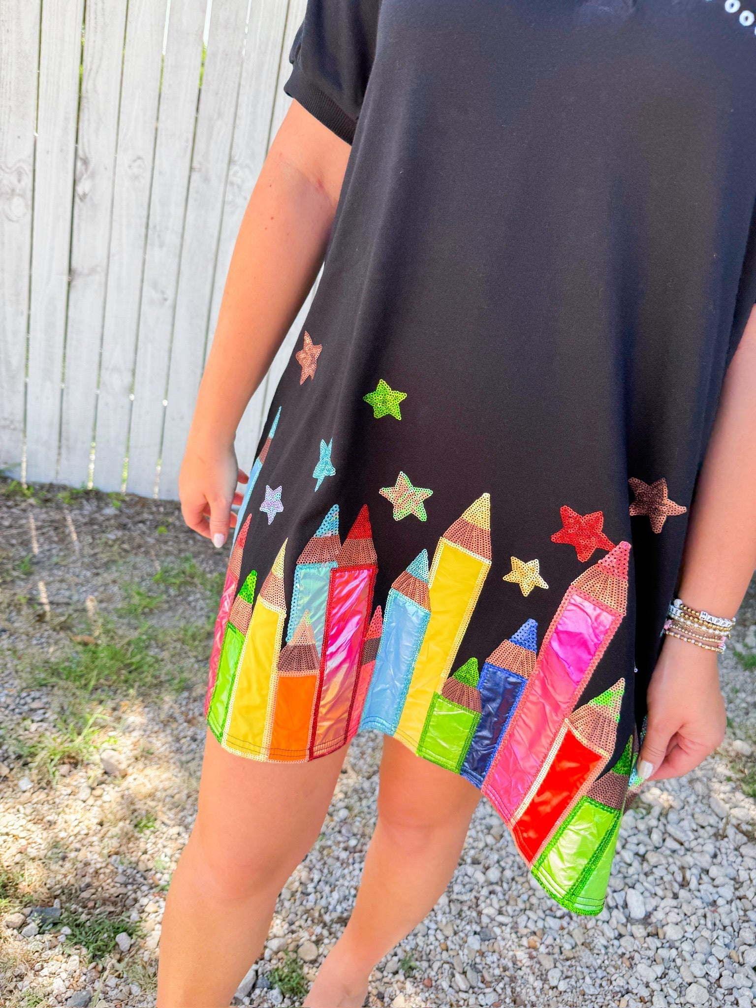 Pencil Mini Dress - Black