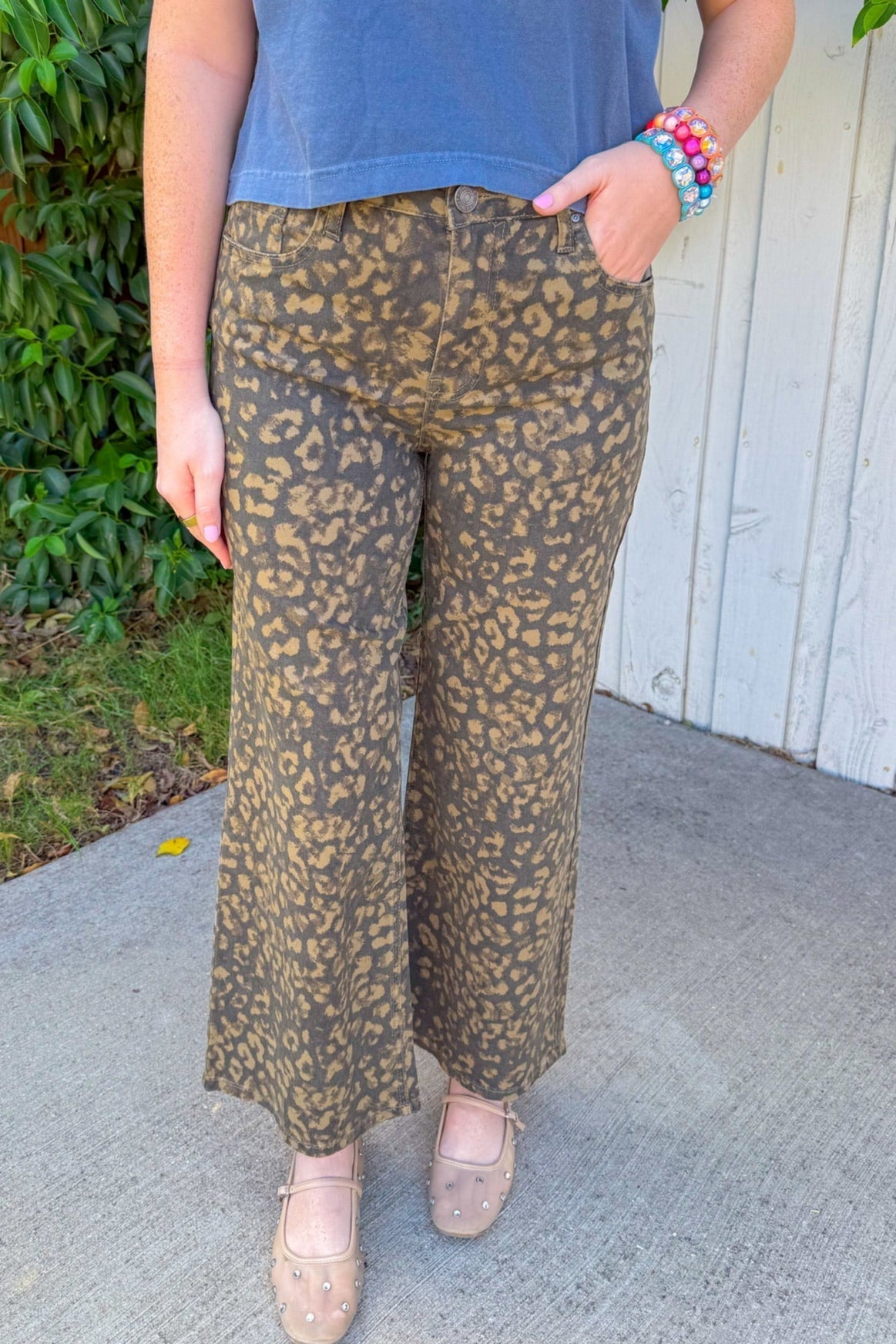 Meg High Rise Wide Leg Jeans - Wood