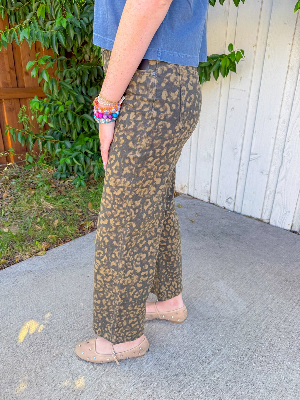 Meg High Rise Wide Leg Jeans - Wood