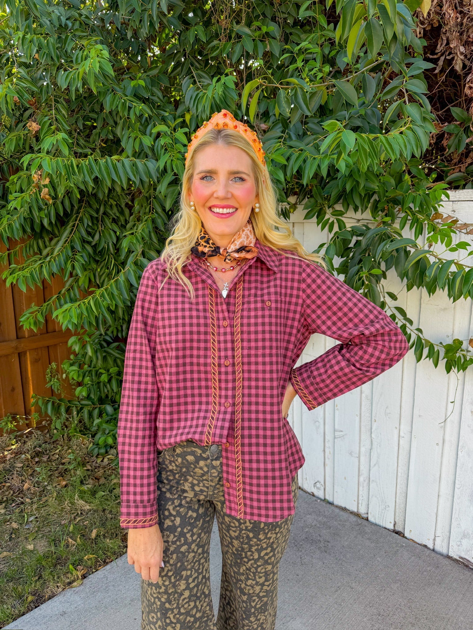 Howdy Cowboy Top - Pink