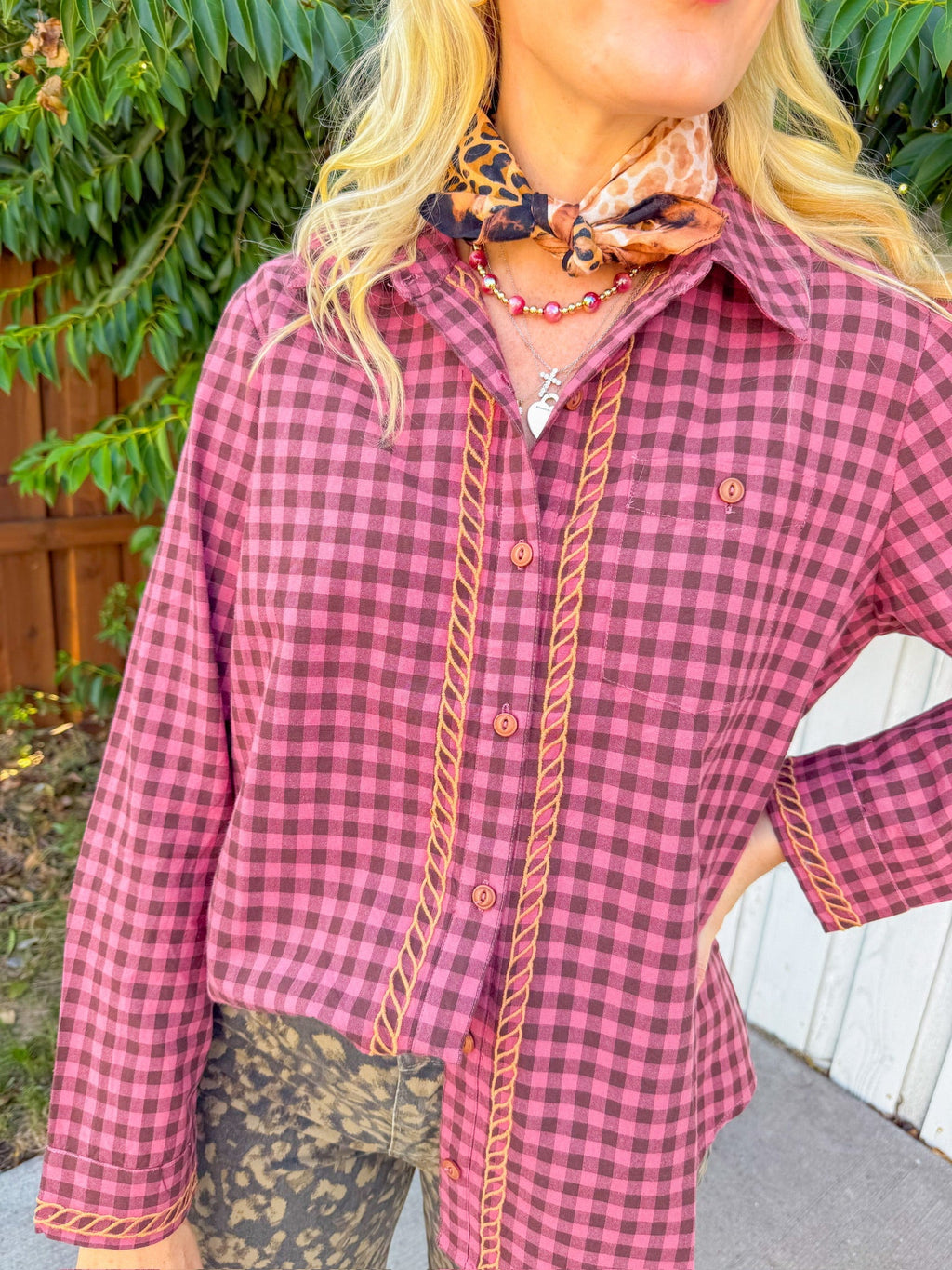 Howdy Cowboy Top - Pink