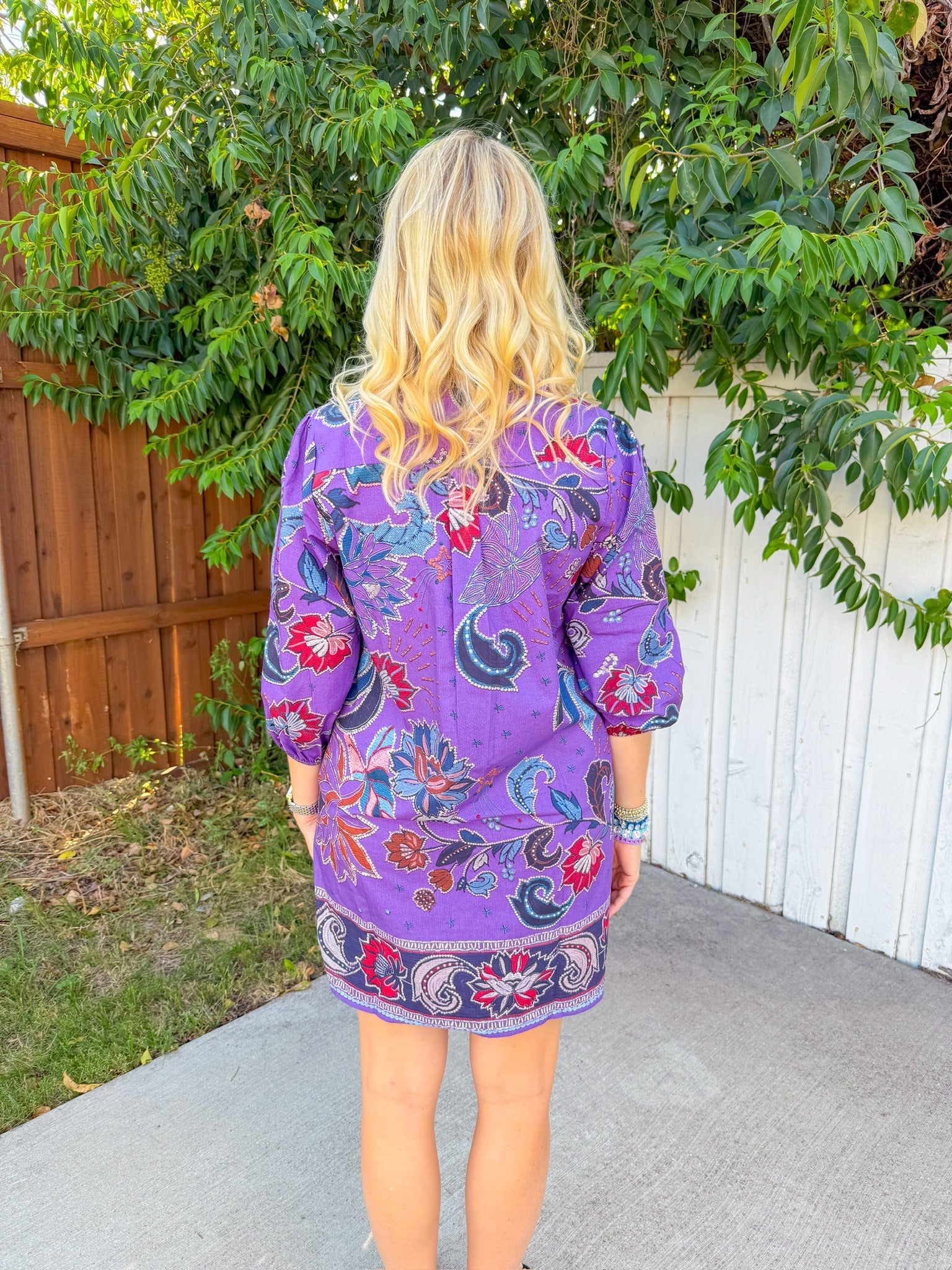 Rich In Life Mini Dress - Purple