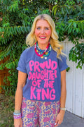 Proud Daughter Tee - Denim