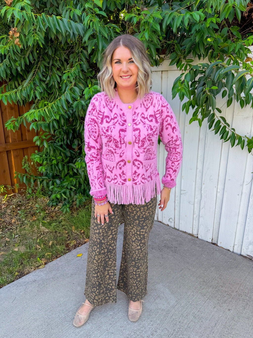 Take The Chance Cardigan - Pink