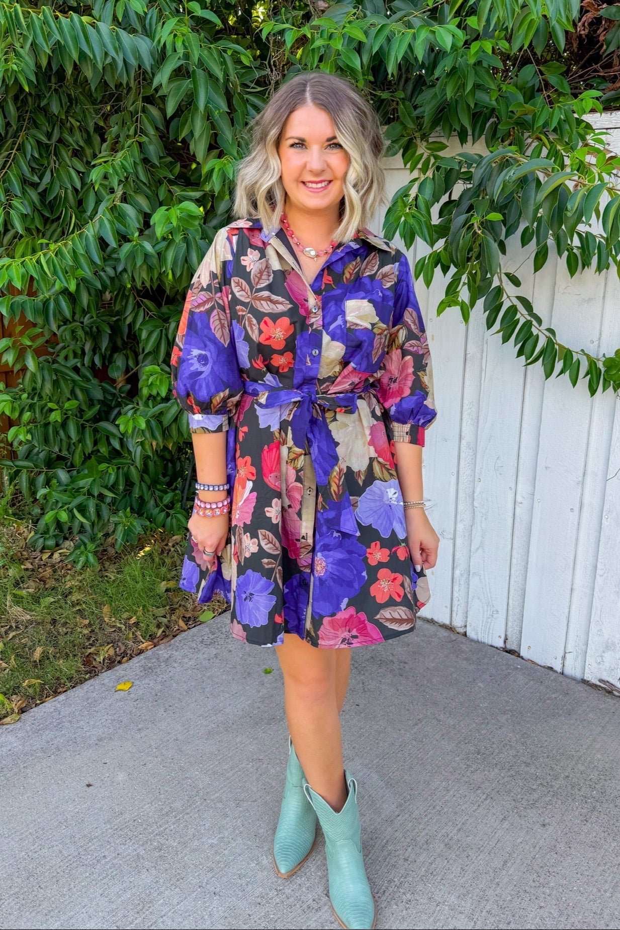 Best Bloom Mini Dress - Midnight