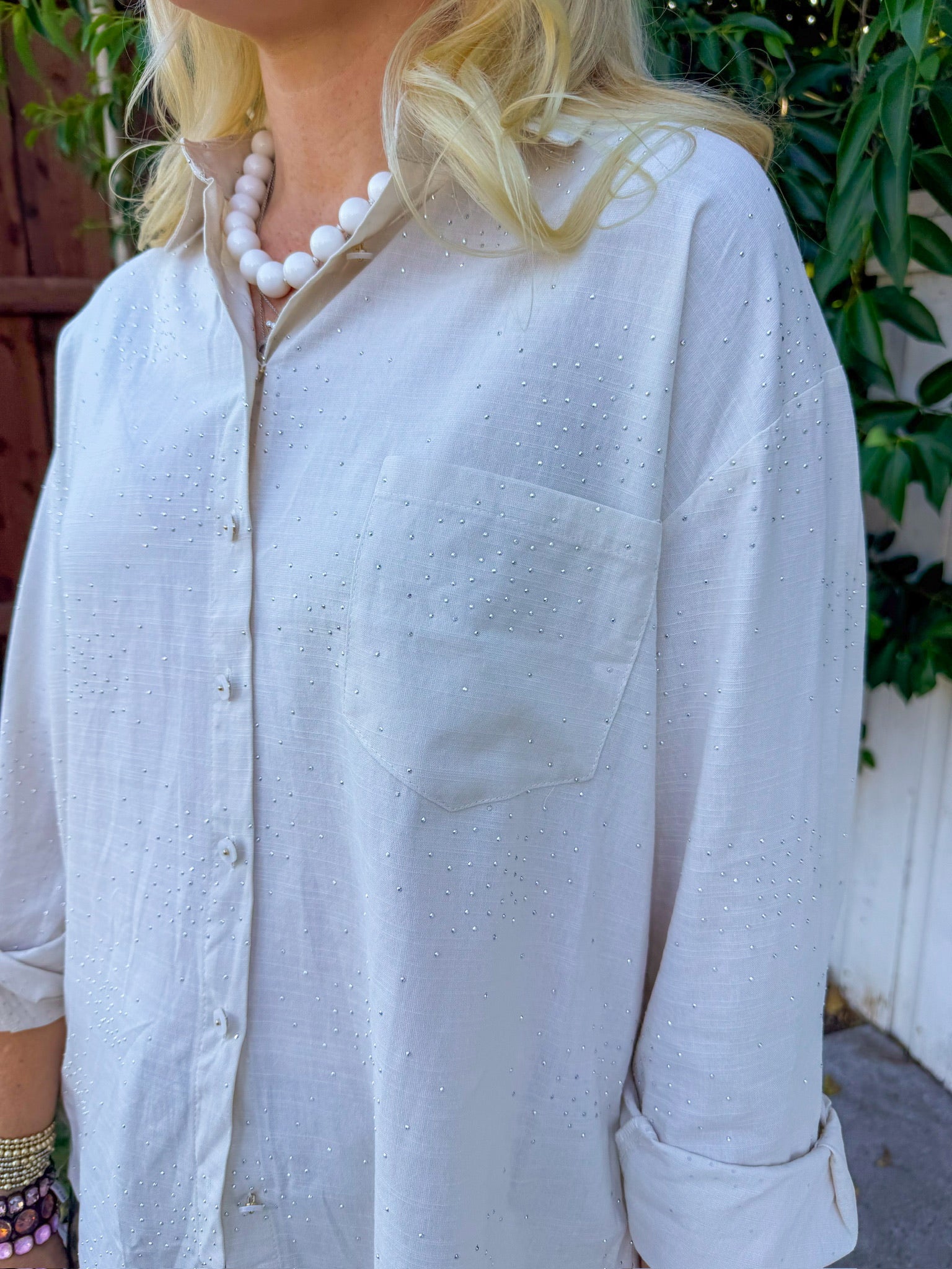 Shine Bright Top - Cream