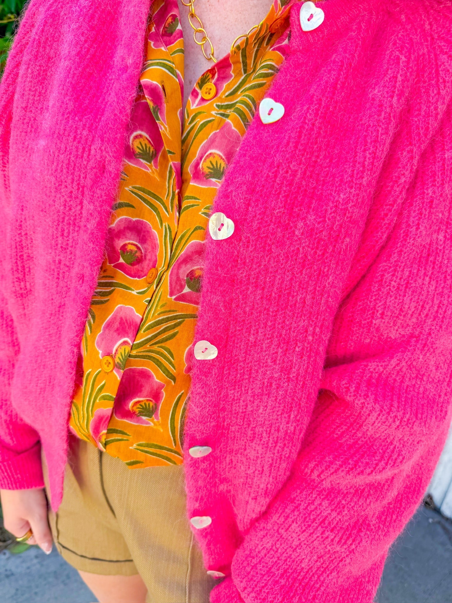 Sweet Darling Cardigan - Coral