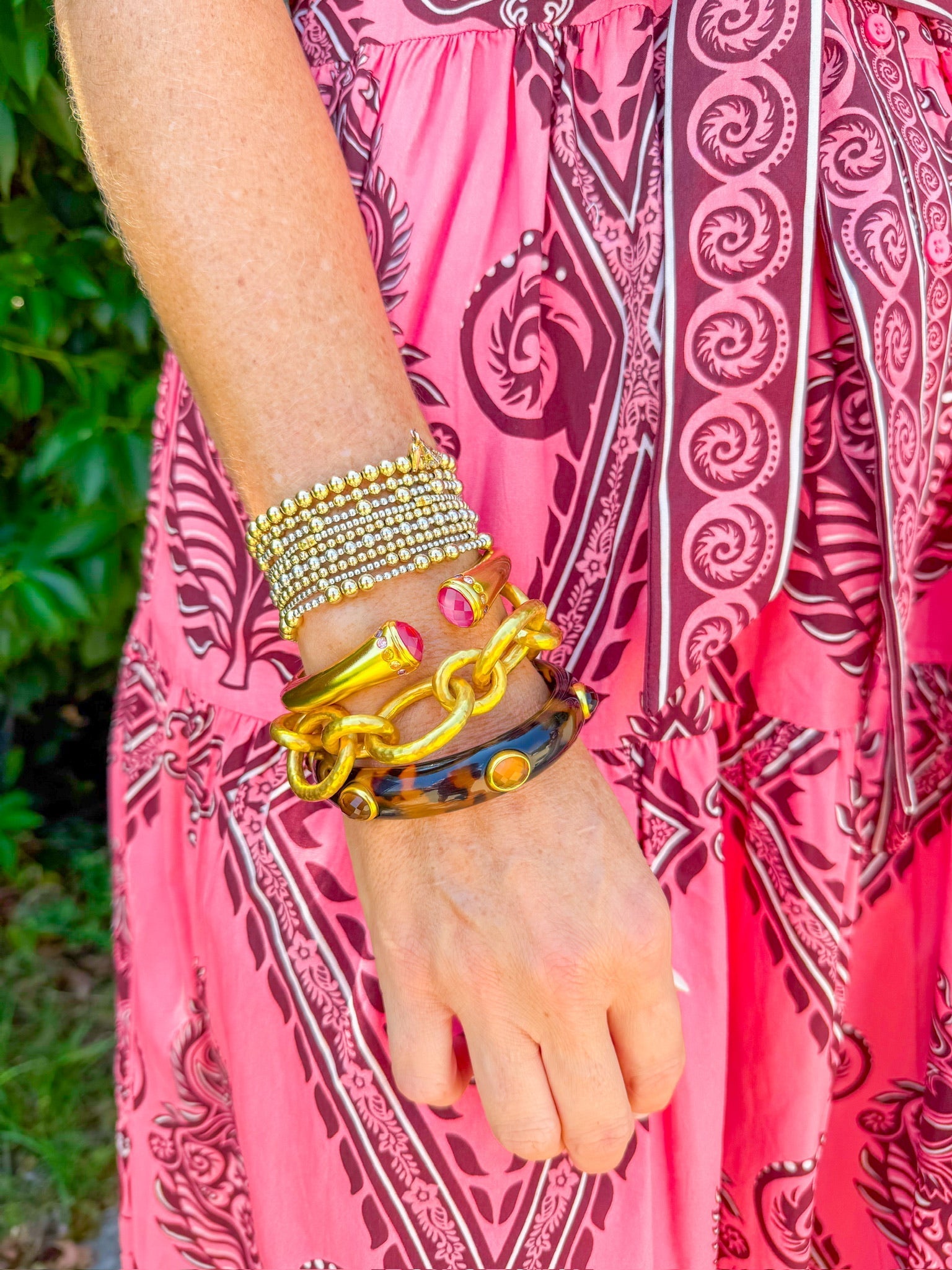 Della Midi Dress - Salmon