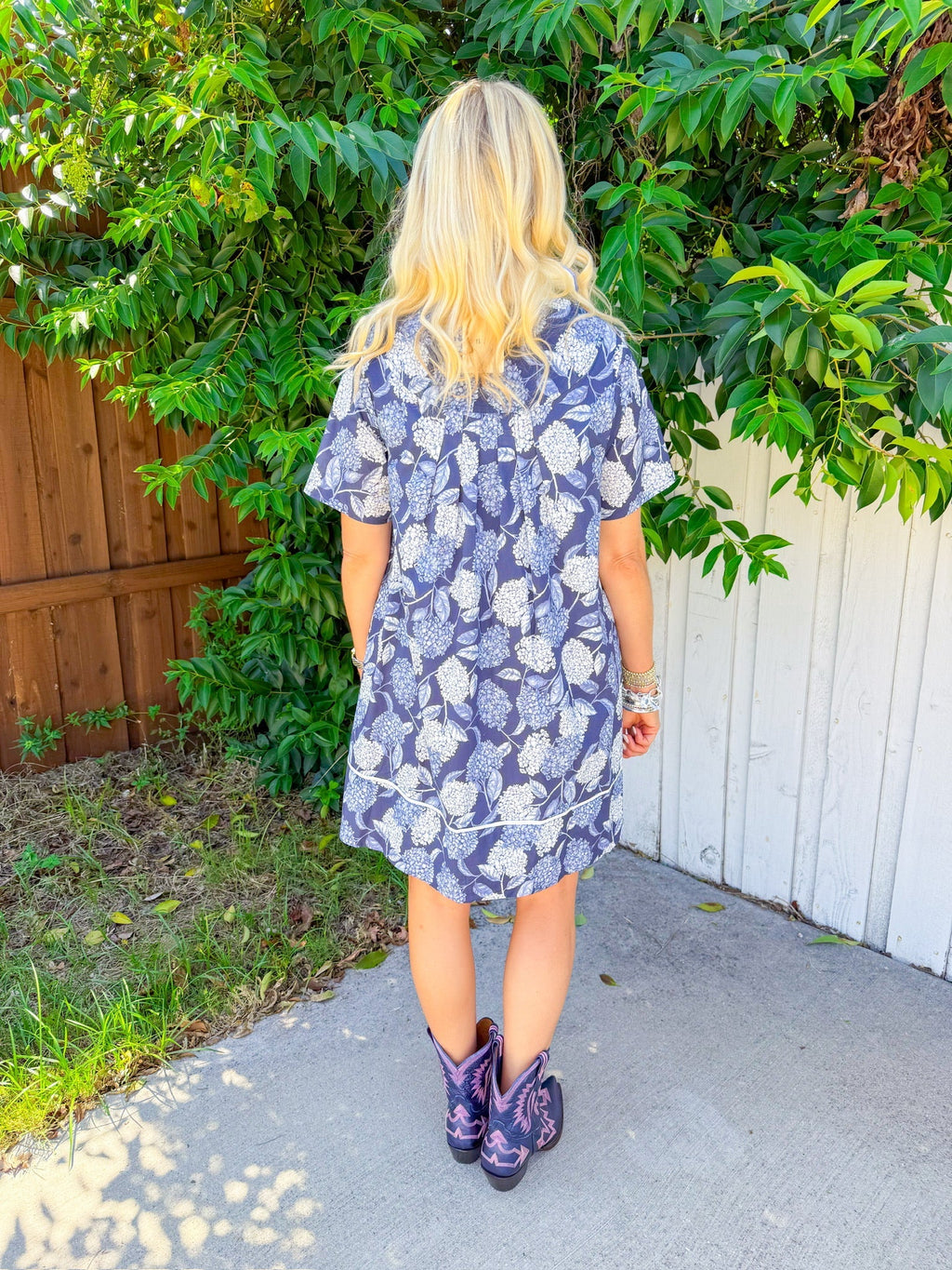 Freshly Picked Mini Dress - Navy