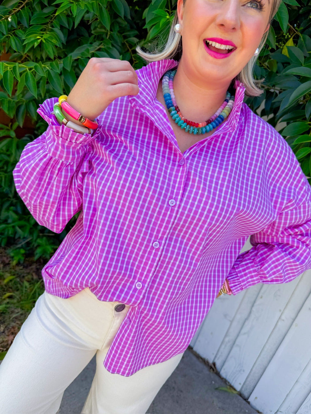 Crisp Air Night Top - Purple