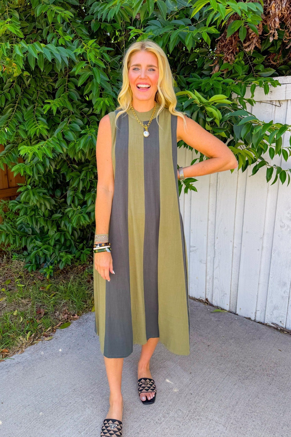 Amber Canopy Maxi Dress - Green