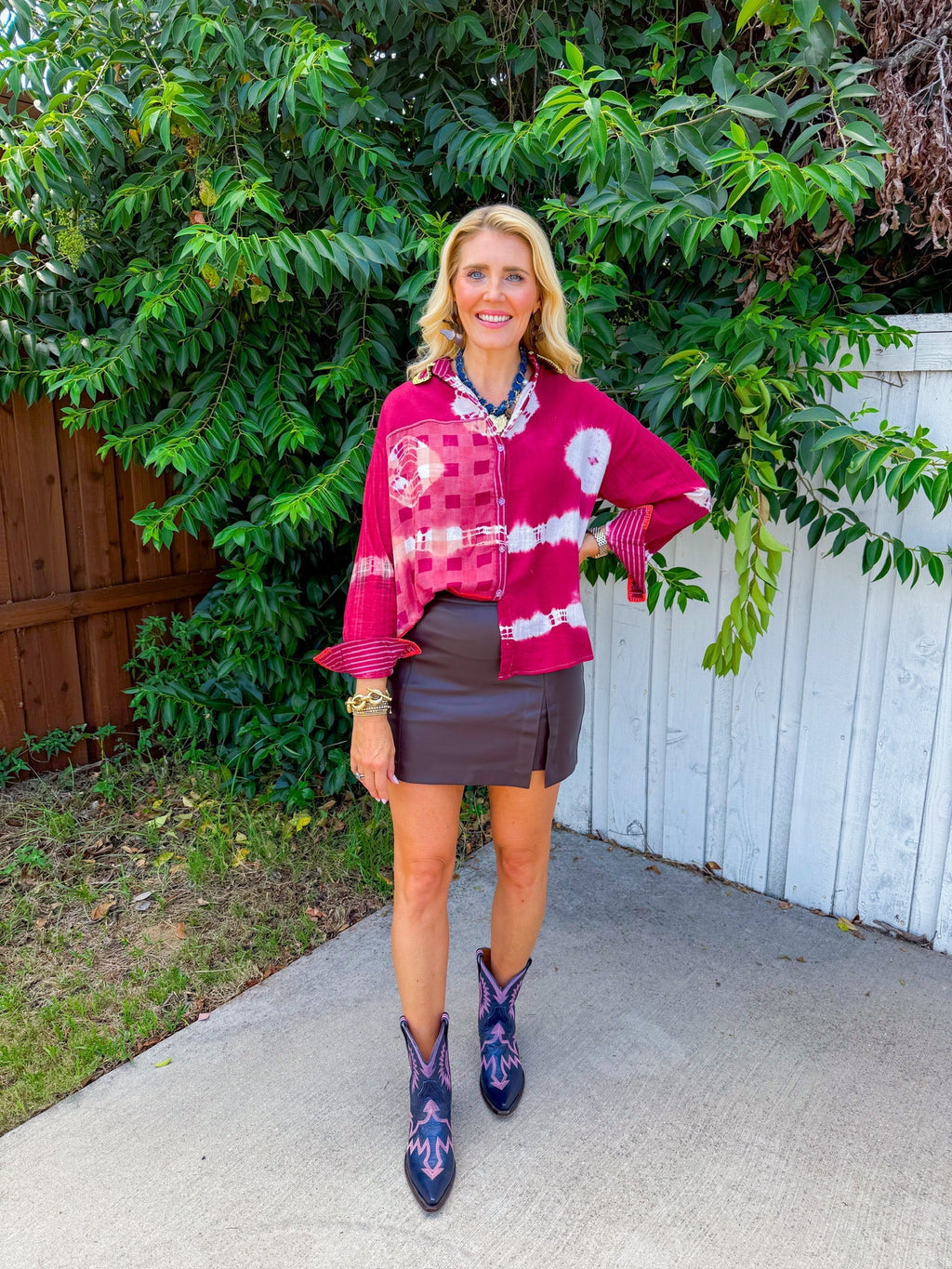 Work of Art Top - Maroon