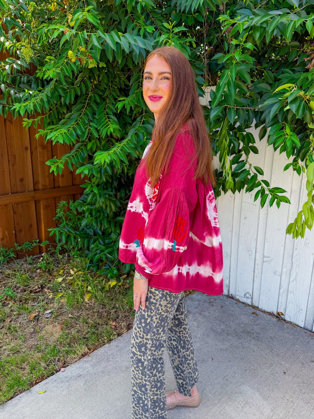 Kiss and Tell Top - Maroon