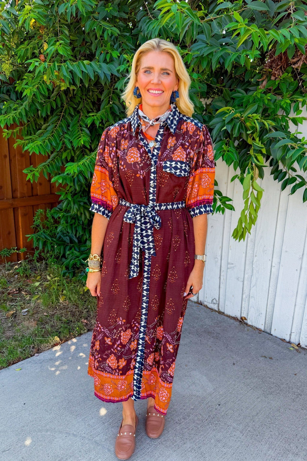 Wildflower Willow Maxi Dress - Brown