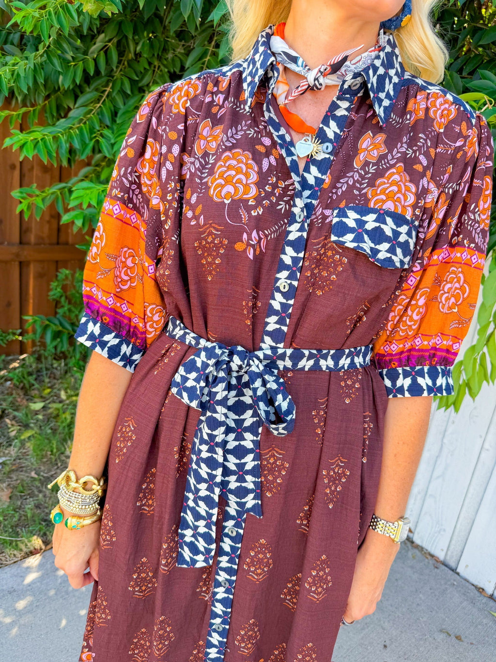 Wildflower Willow Maxi Dress - Brown