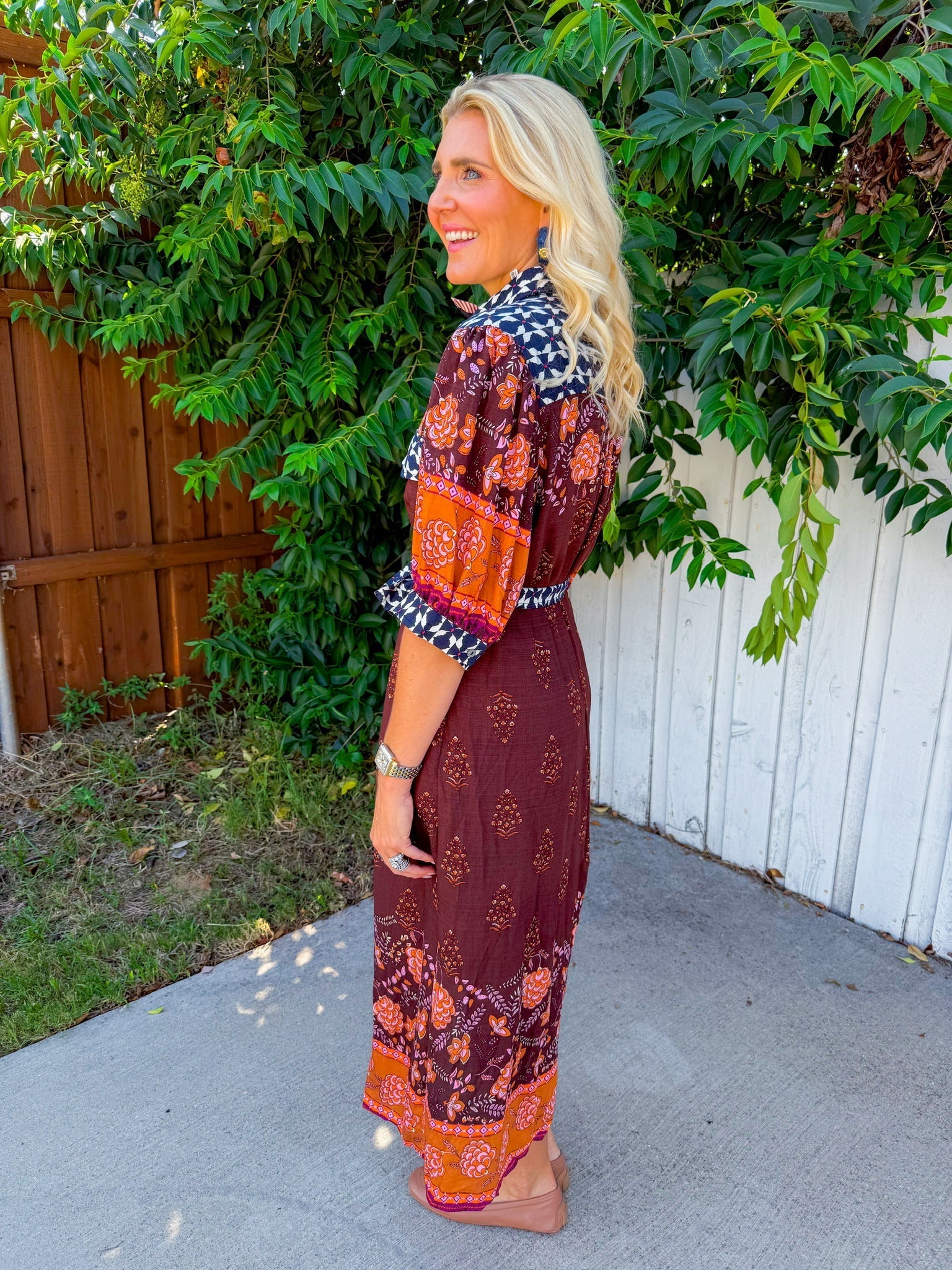 Wildflower Willow Maxi Dress - Brown