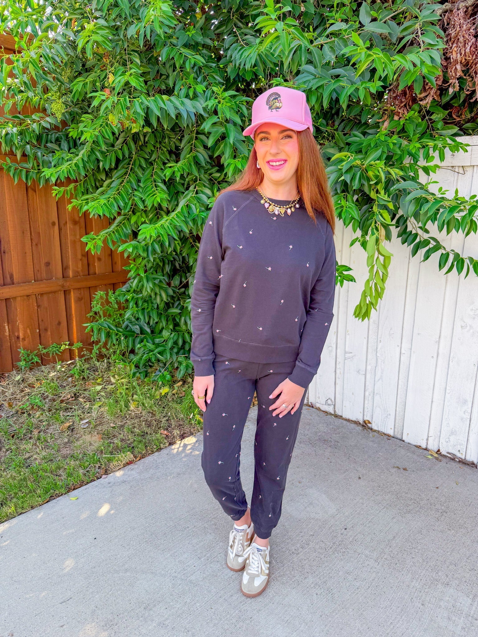 Chloe Embroidered Sweatshirt - Black