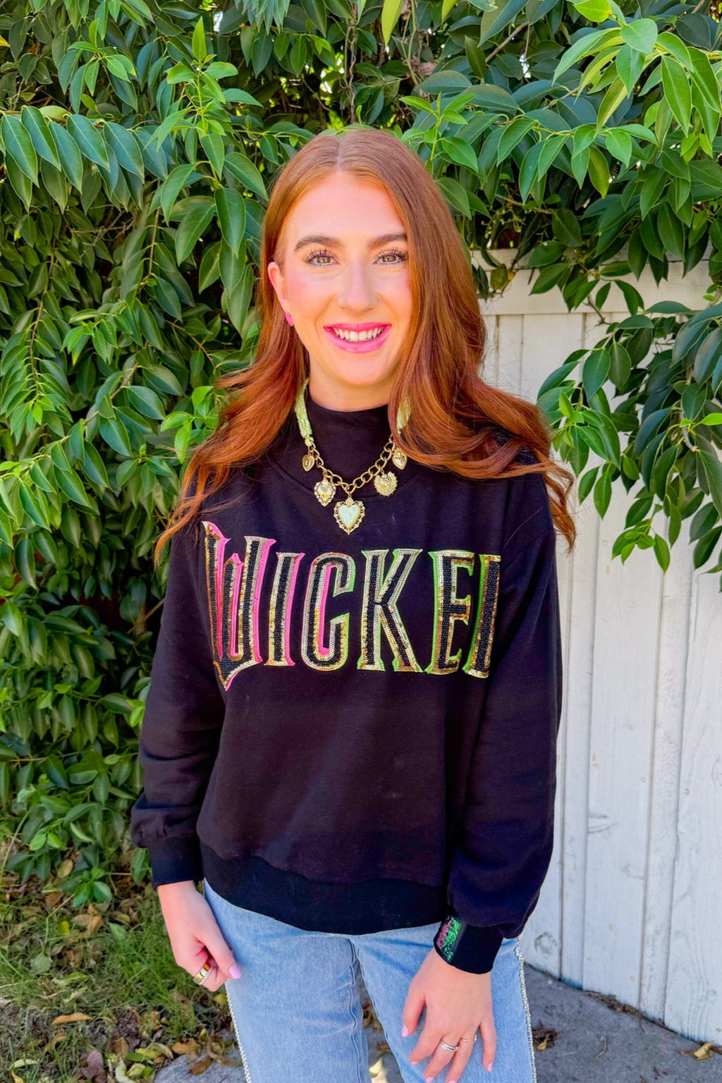 Licensed “Wicked” Logo Sweatshirt - Black