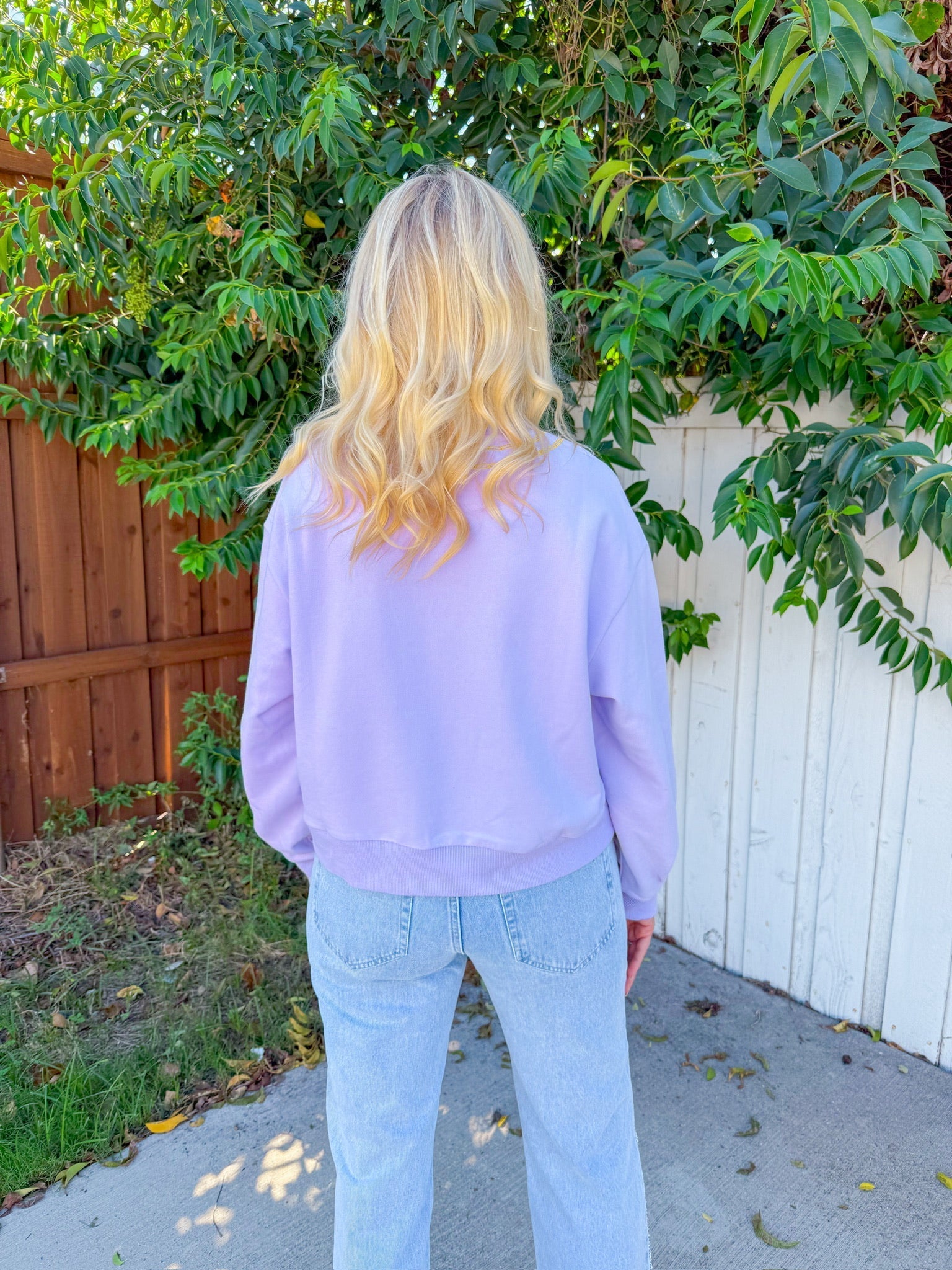 Licensed Wicked Charm Necklace Sweatshirt -  Lavender