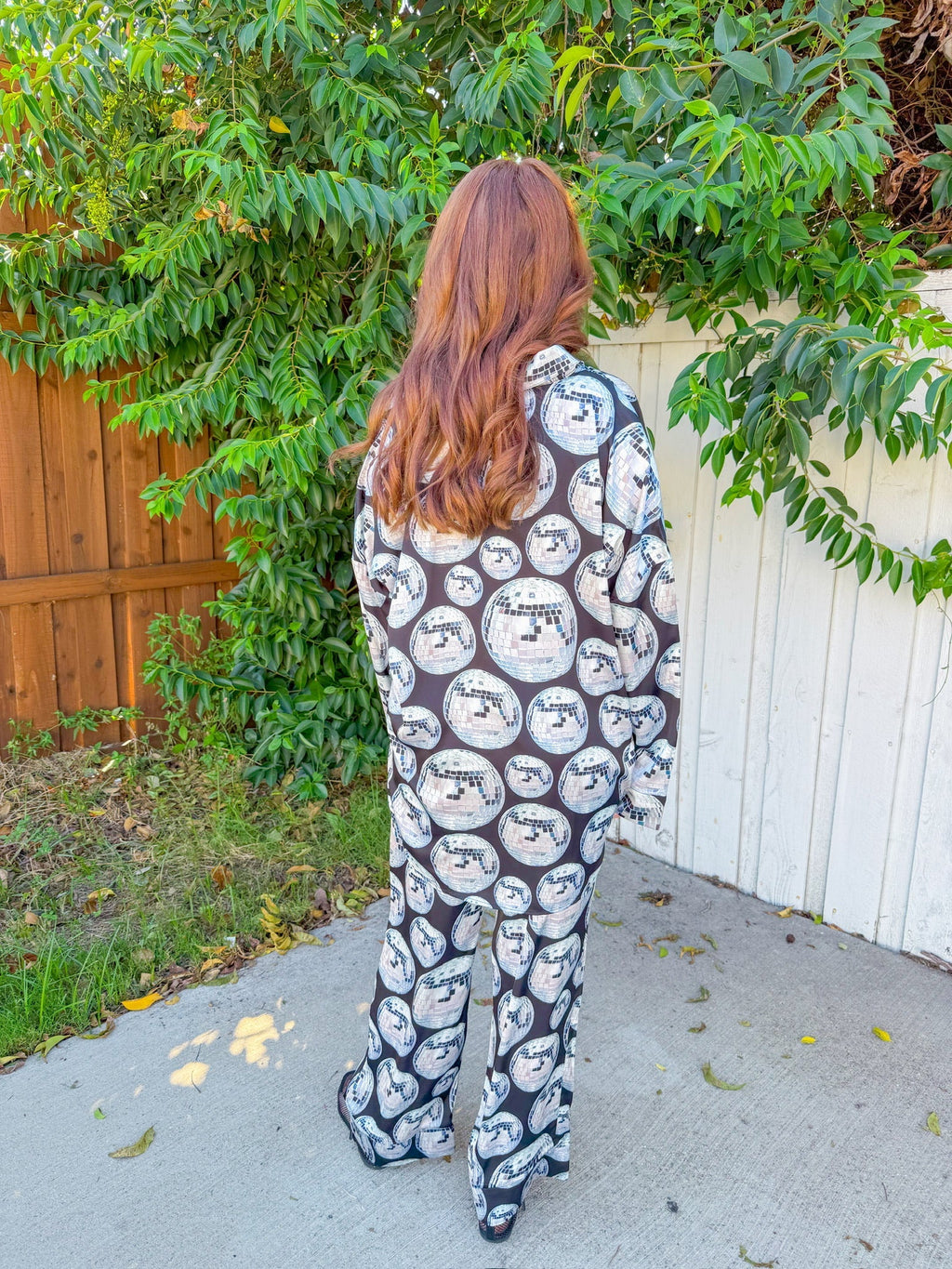 Overslept PJ Set - Disco Ball Silky