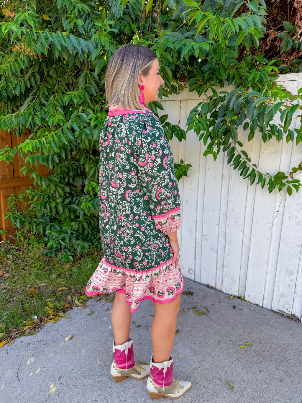 Some Kind of Magic Mini Dress - Green