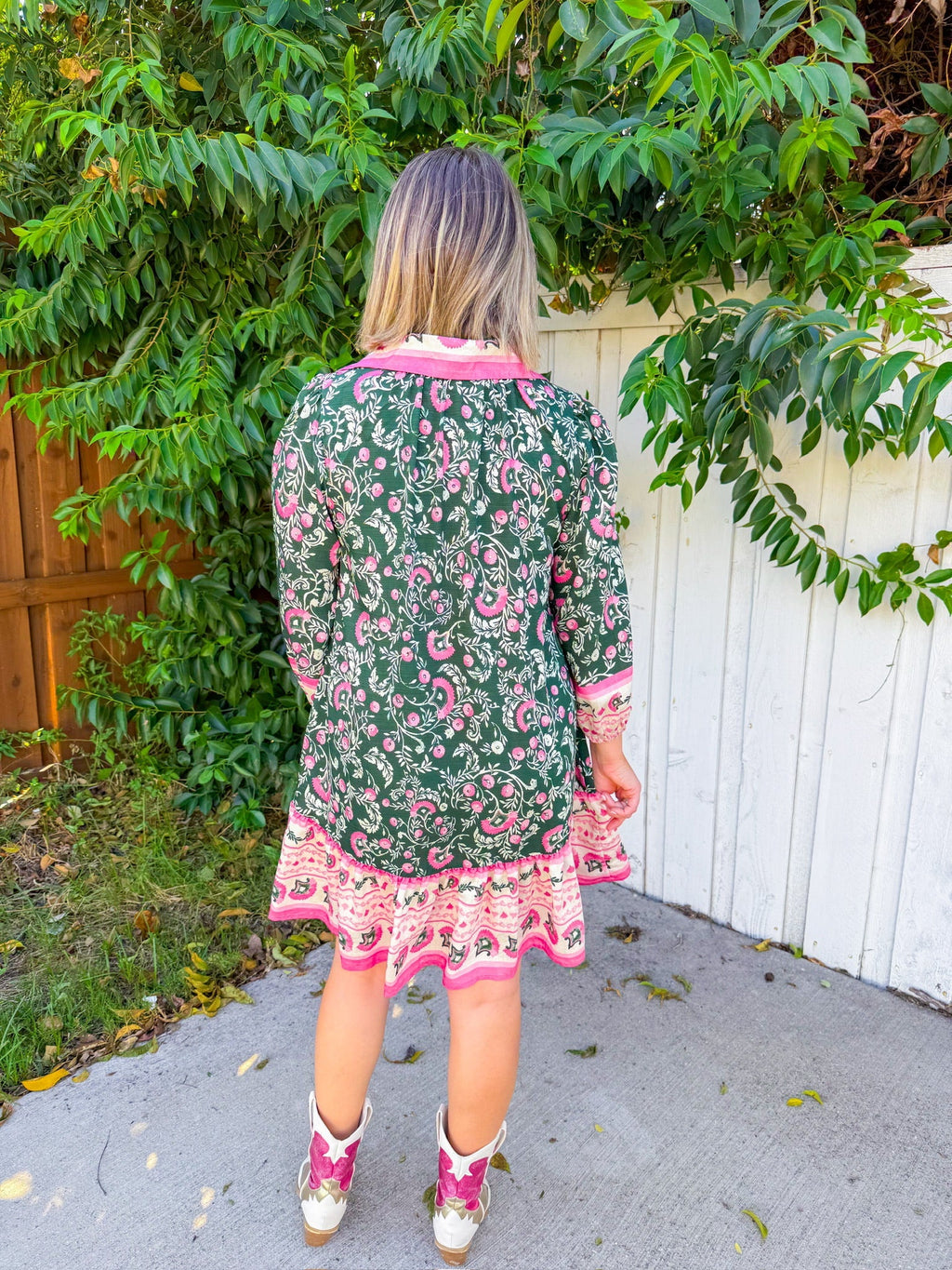 Some Kind of Magic Mini Dress - Green