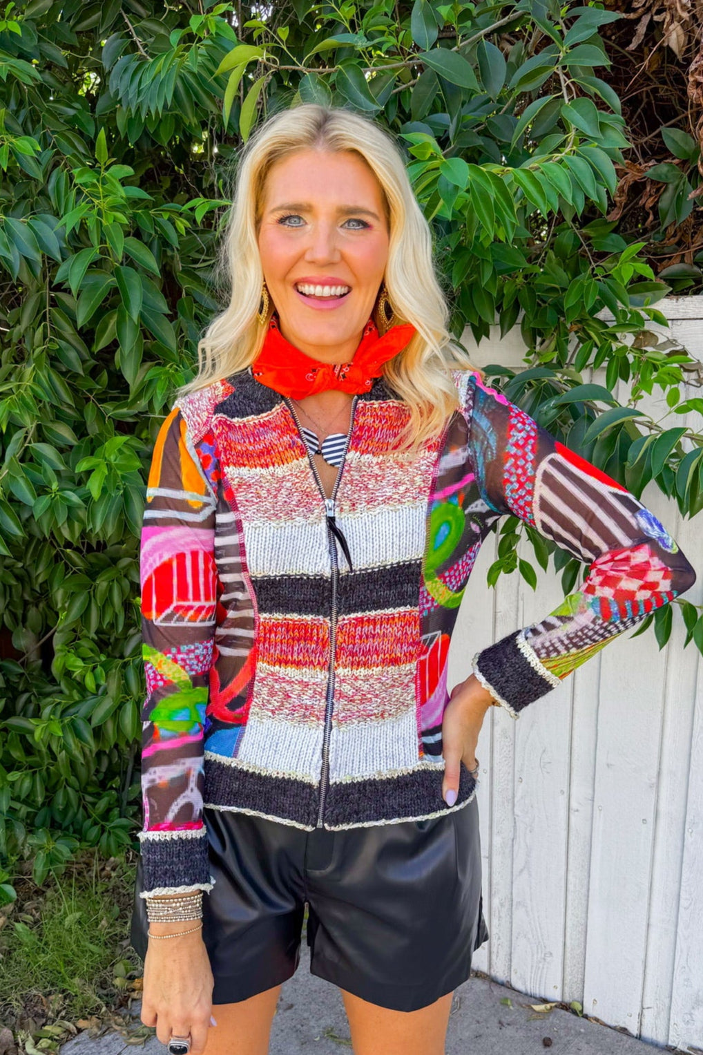 Color Blocking Jacket - Multi