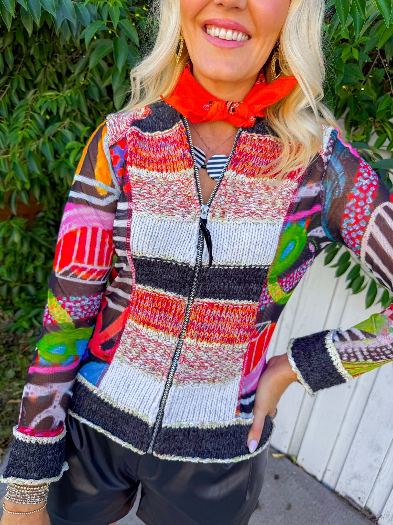 Color Blocking Jacket - Multi