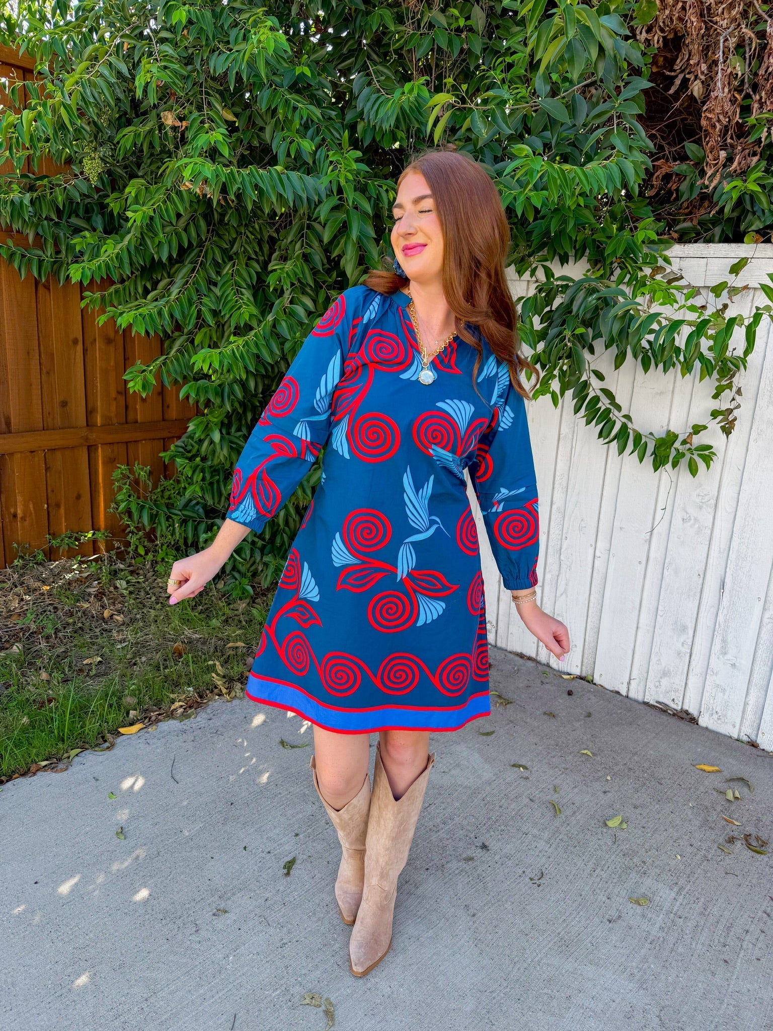 Gia Mini Dress - Indigo