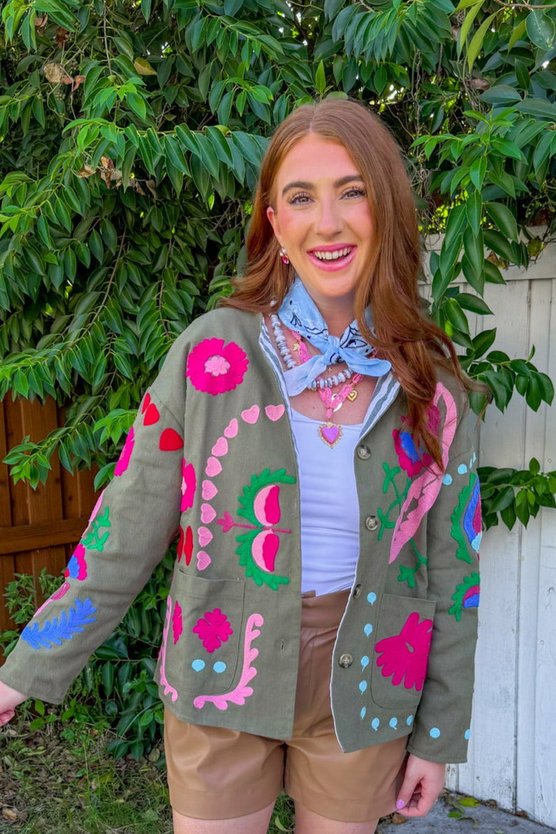 Sweet Escape Jacket - Olive