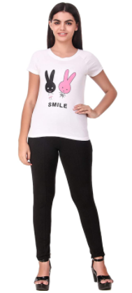 NIVIK Women's & Girl's Classic Fit T-shirt Set of 5